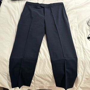 Banana Republic Slim Fit Marzotto Fine Italian Fabric Navy Dress Pants
